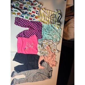 Baby Clothes Lot‎ Bodysuits Pants Outfits Sets Newborn Infant Girl 0-3M